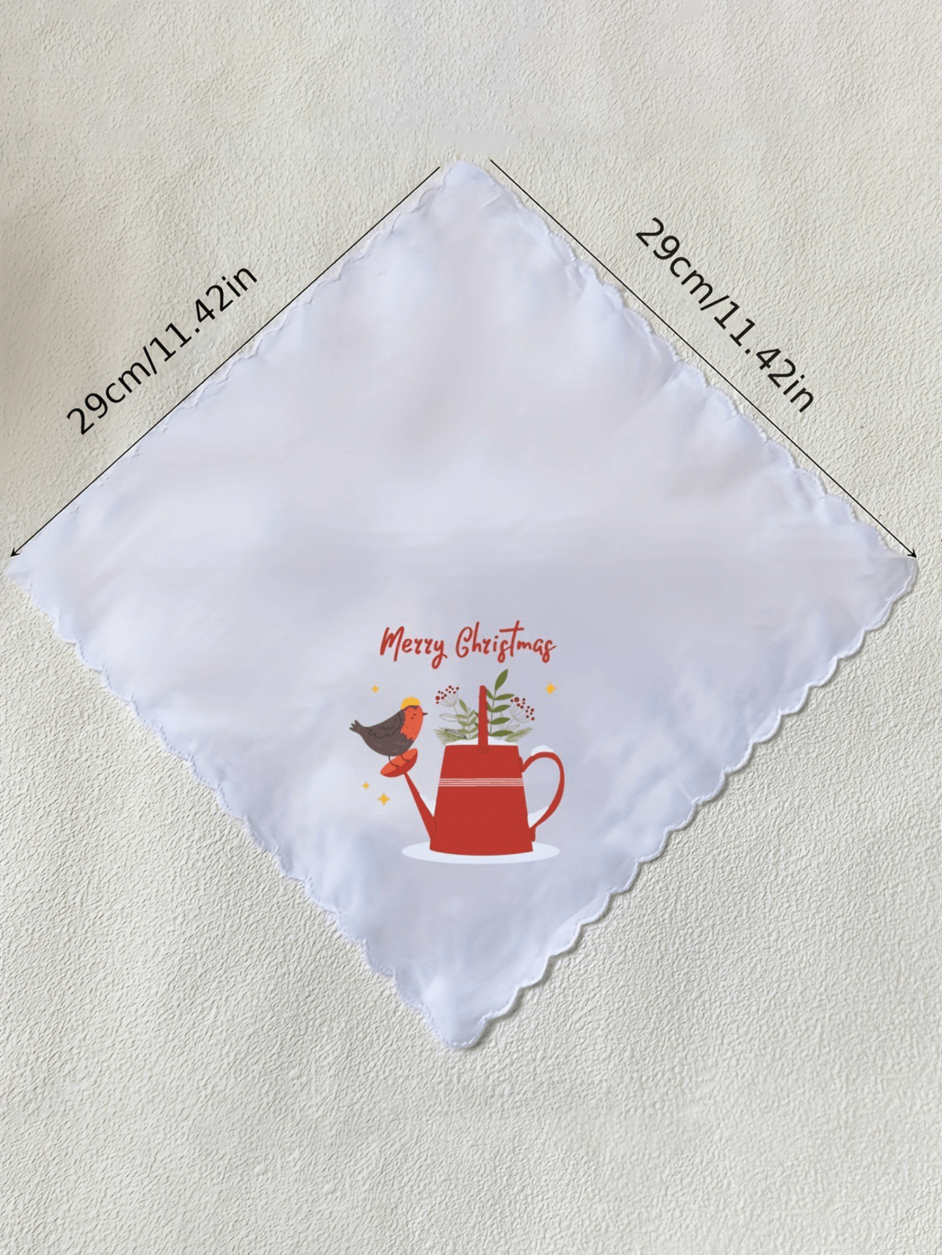 DIY Christmas themed handkerchief